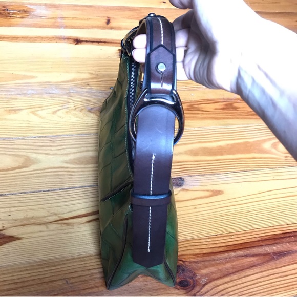 Dooney & Bourke Green Leather Shoulder Bag, EUC, 14” x 9” - Picture 11 of 15